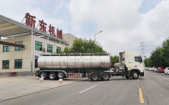 半掛鮮奶專用運輸車